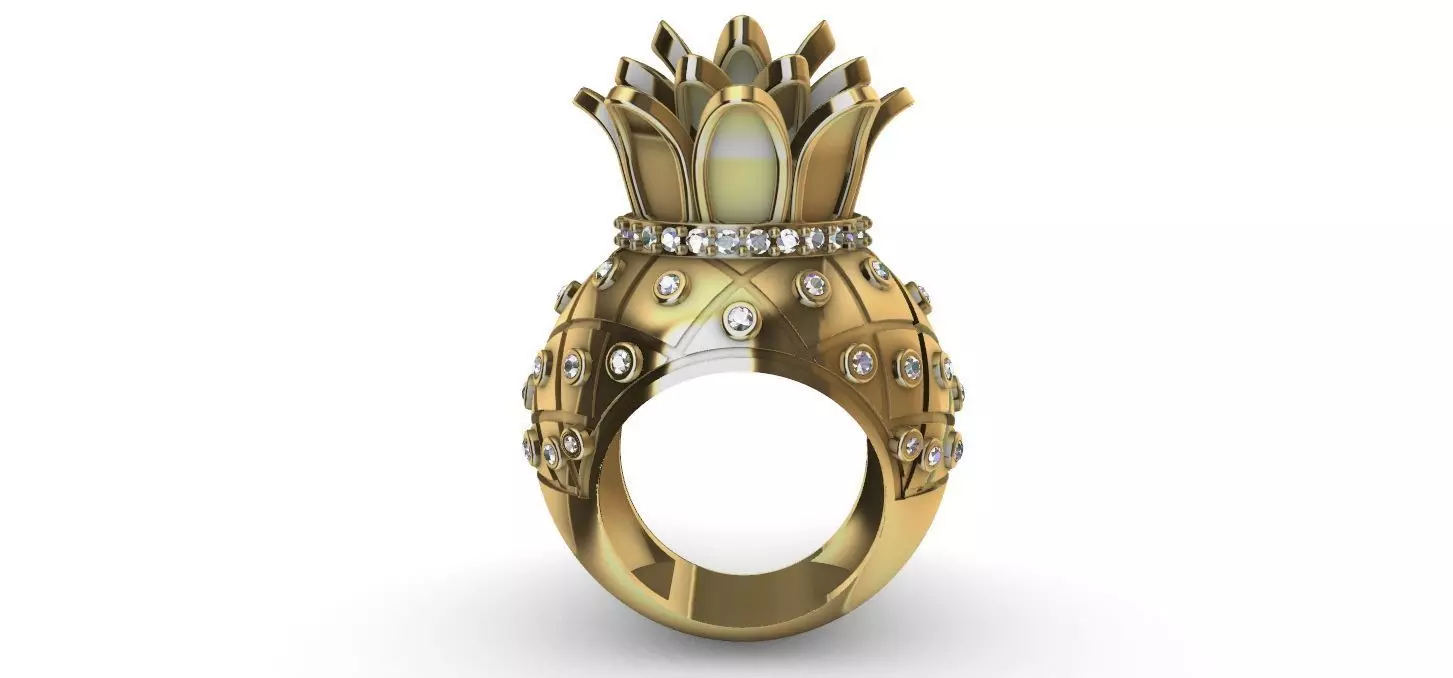 Pineapple Ring - Abacaxi 3D print model_0
