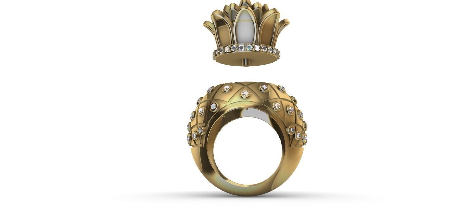 Pineapple Ring - Abacaxi 3D print model_13