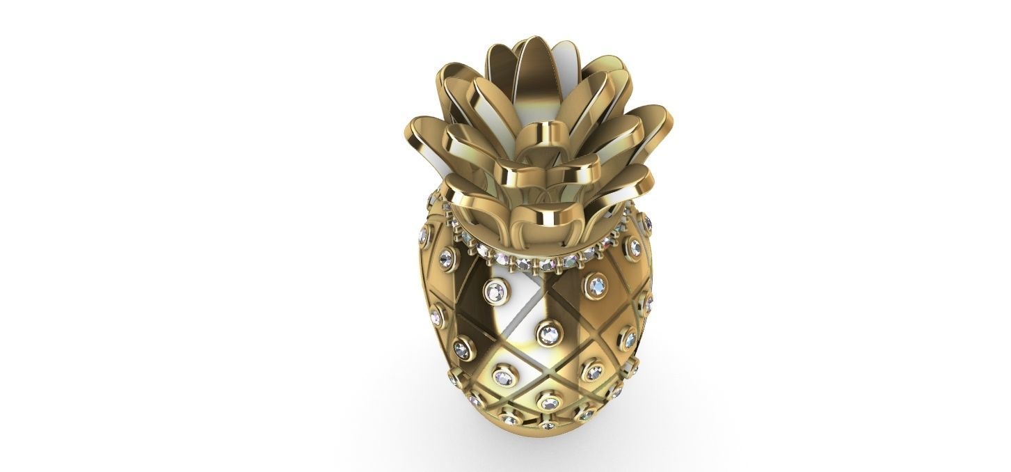 Pineapple Ring - Abacaxi 3D print model_16