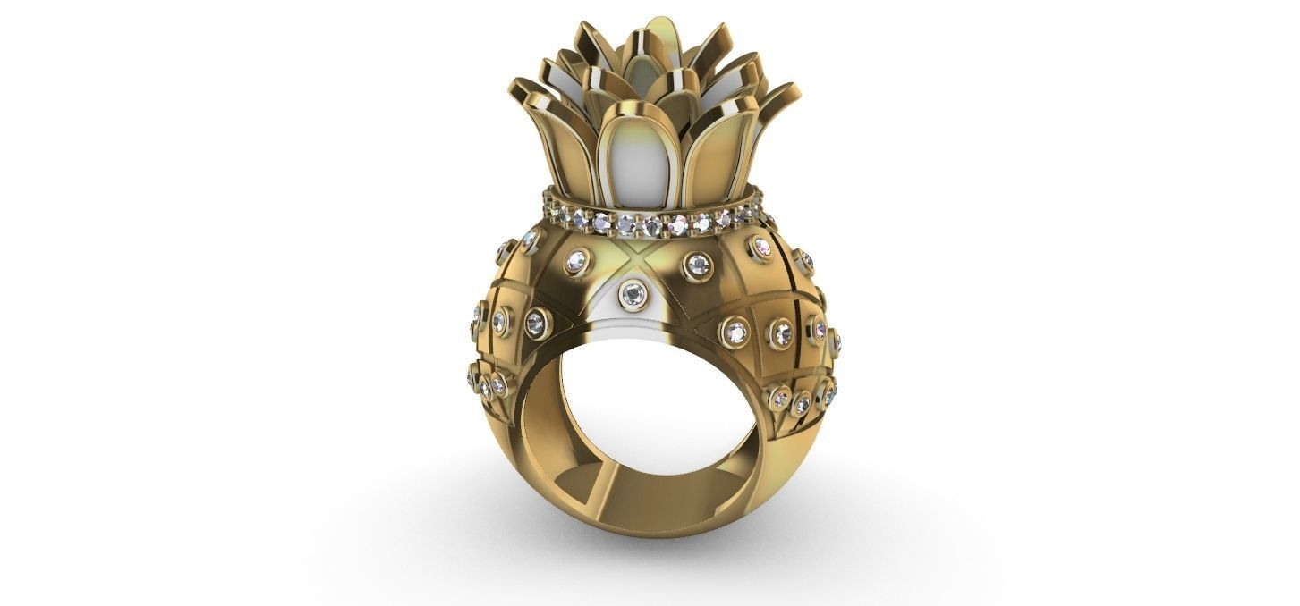 Pineapple Ring - Abacaxi 3D print model_10