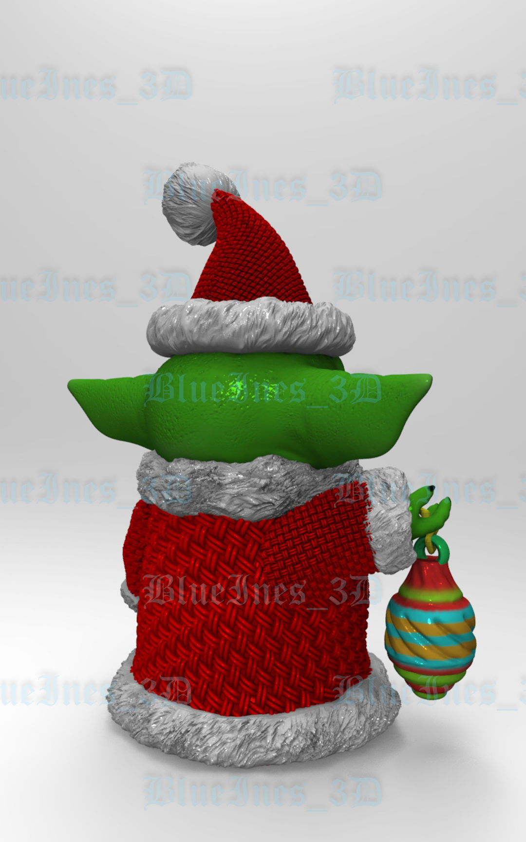 CROCHET SANTA GROGU 3D print model_2