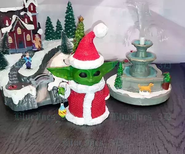 CROCHET SANTA GROGU 3D print model CROCHET SANTA GROGU 3D print model