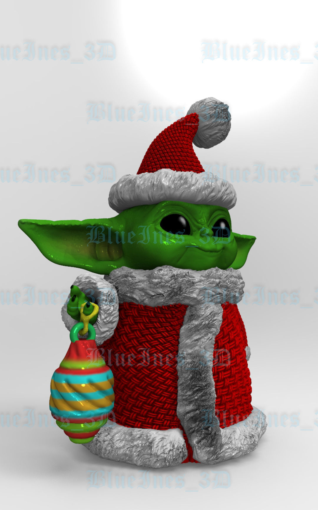 CROCHET SANTA GROGU 3D print model_1