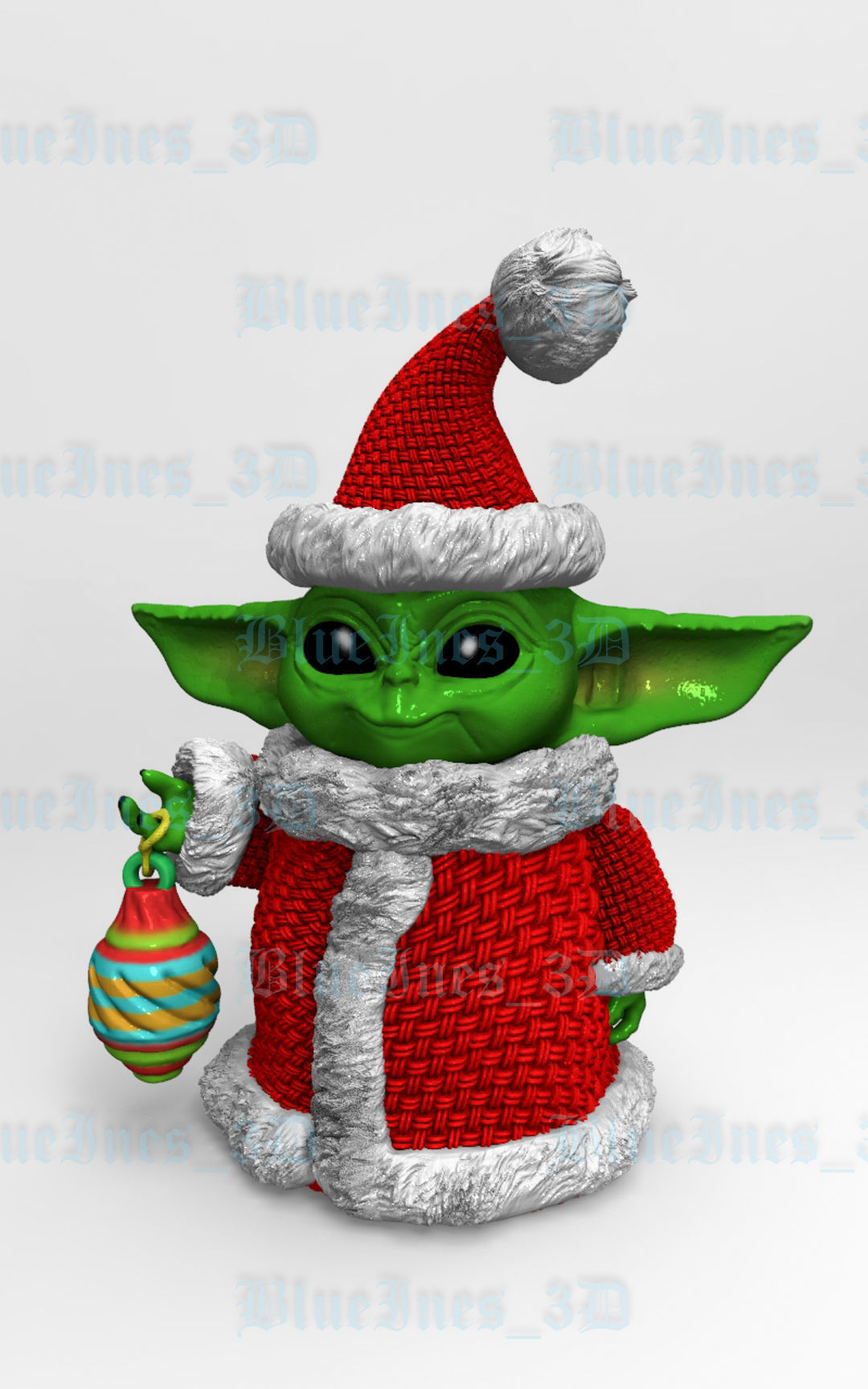 CROCHET SANTA GROGU 3D print model_7
