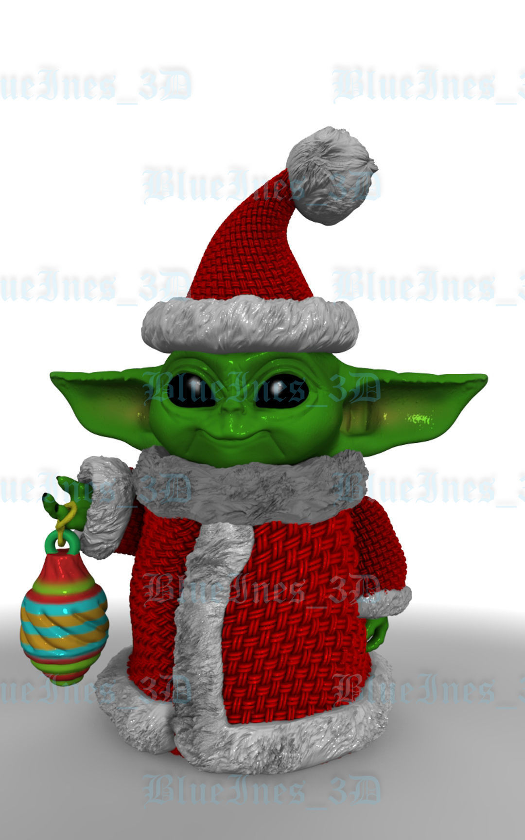 CROCHET SANTA GROGU 3D print model_4