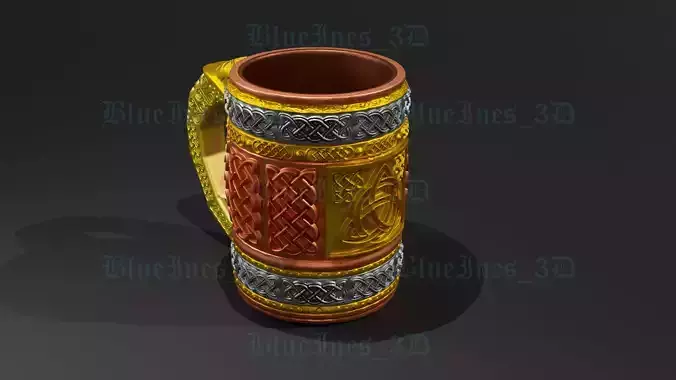 CELTIC TRINITY KNOT MUG 3D print model