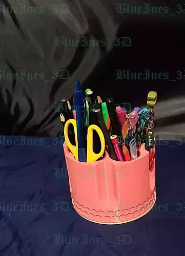 BULLET MAG PENCIL ORGANIZER SPINING HOLDER 3D print model