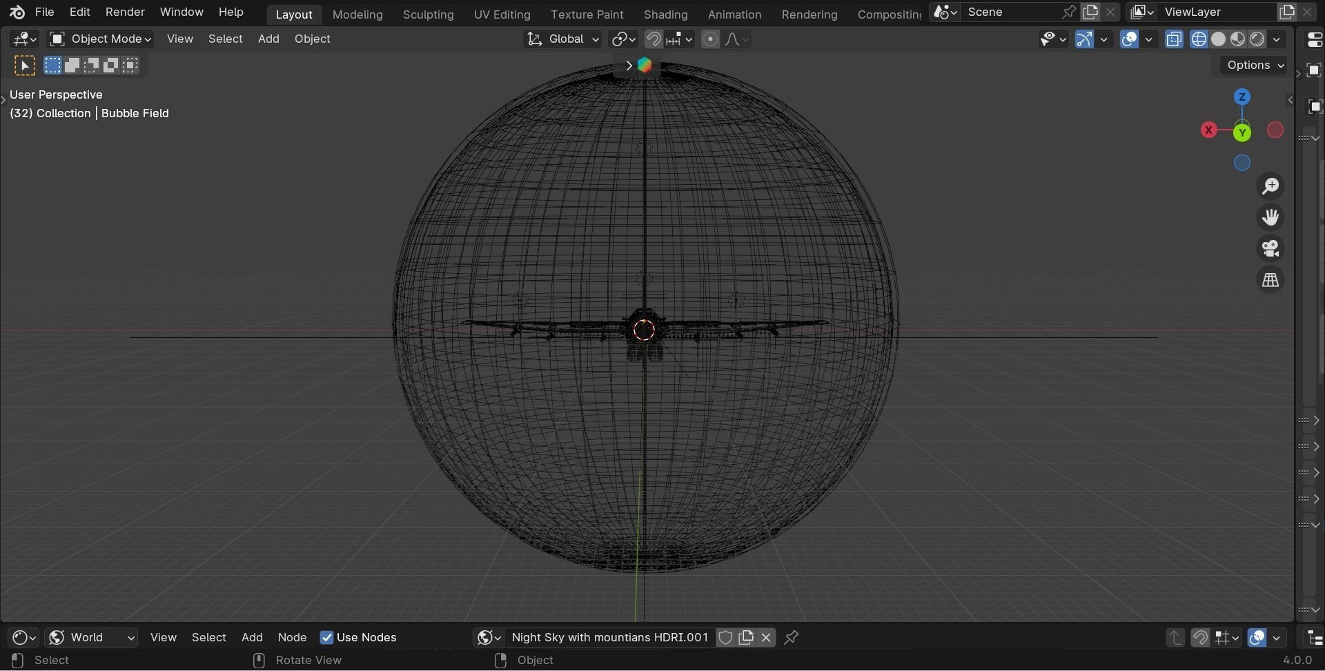 SpaceShip Low-poly 3D model_15