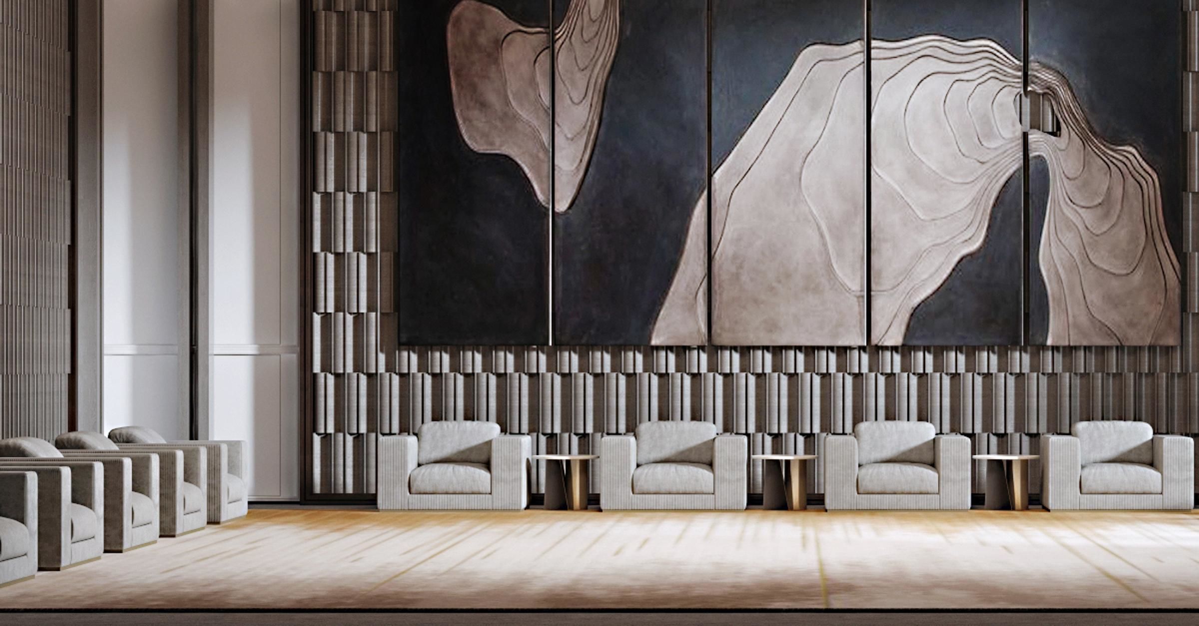 Chinese reception room style New 3D model_4