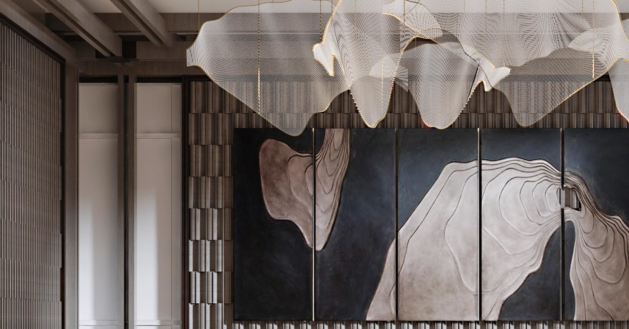 Chinese reception room style New 3D model_2