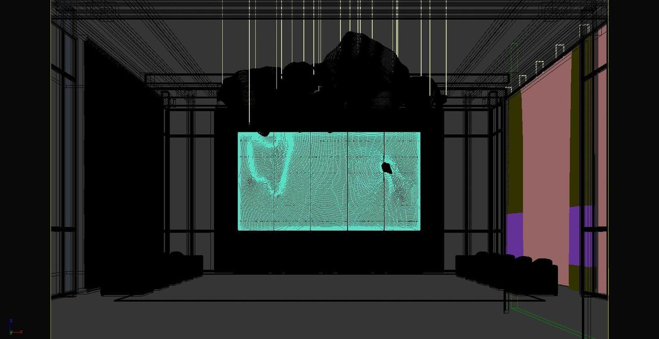 Chinese reception room style New 3D model_6