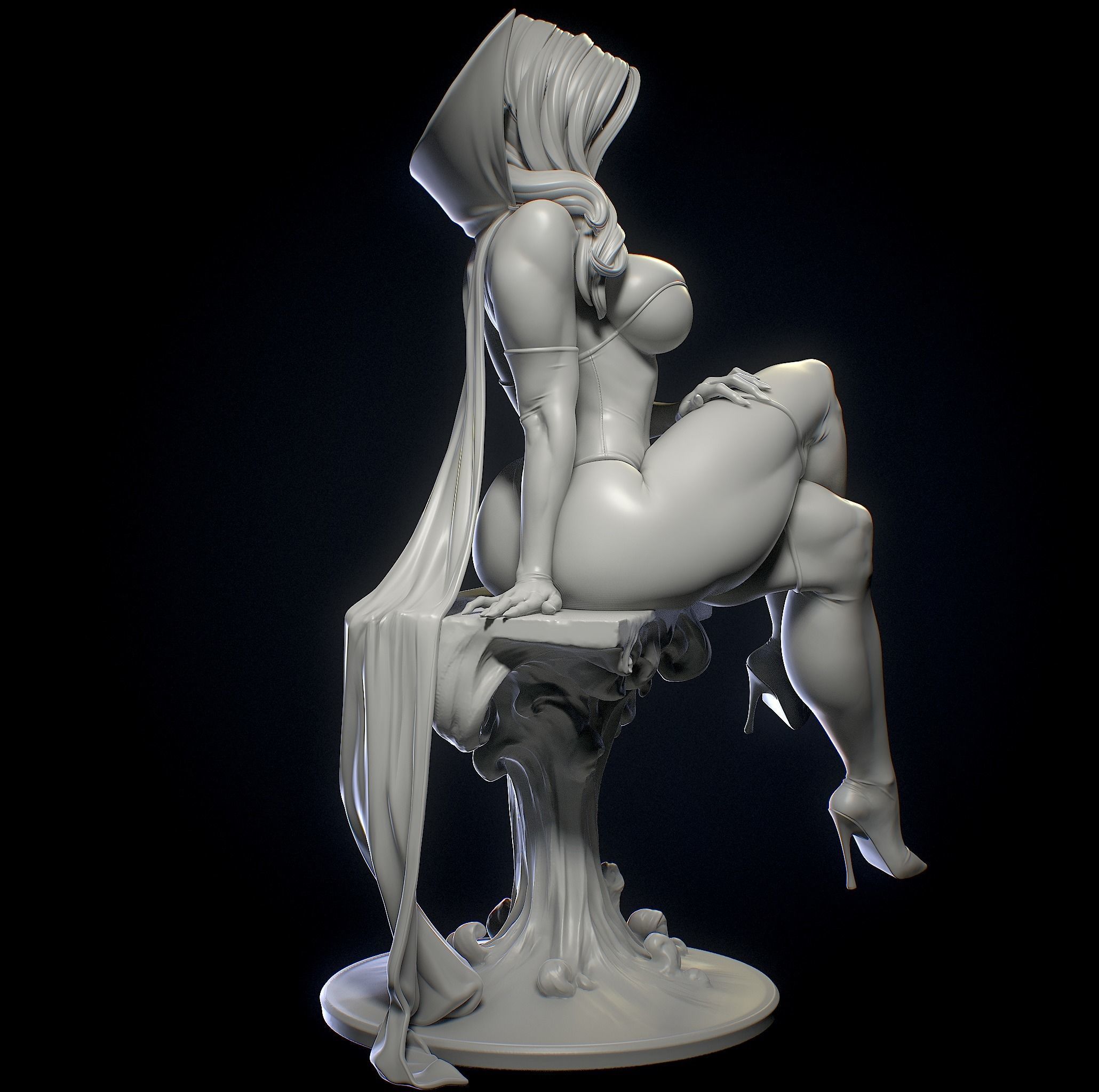 The Dark Queen with NSFW  3D print model_13