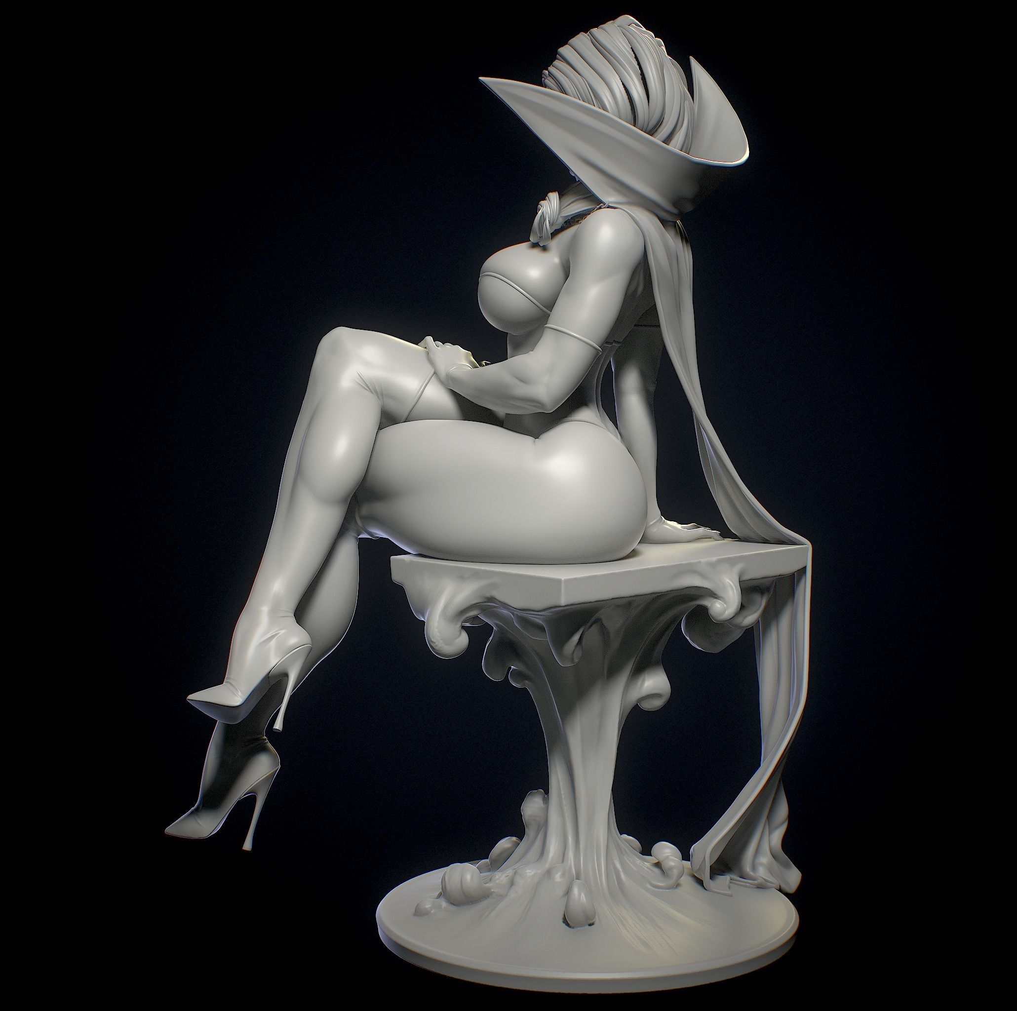 The Dark Queen with NSFW  3D print model_16