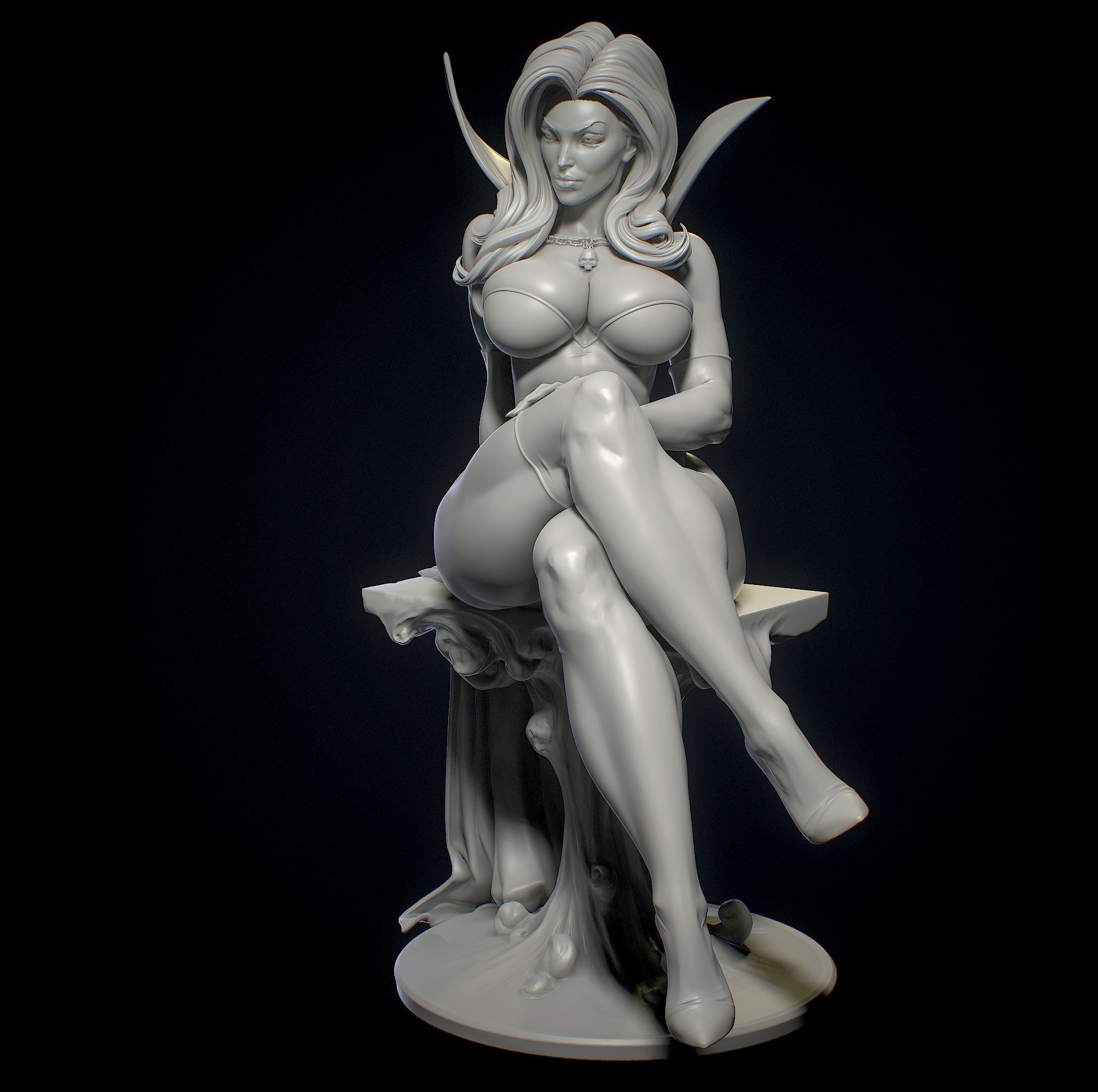 The Dark Queen with NSFW  3D print model_18