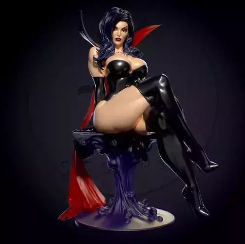 The Dark Queen with NSFW  3D print model