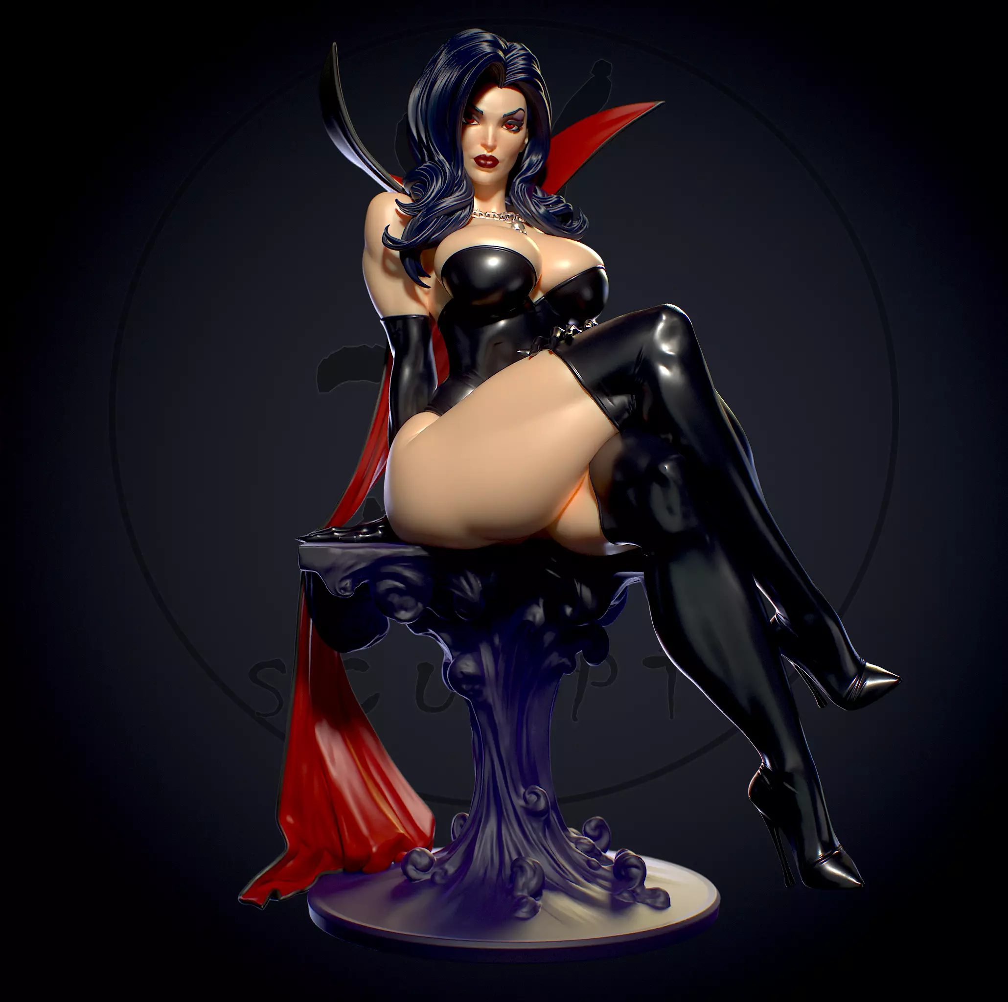 The Dark Queen with NSFW  3D print model_0