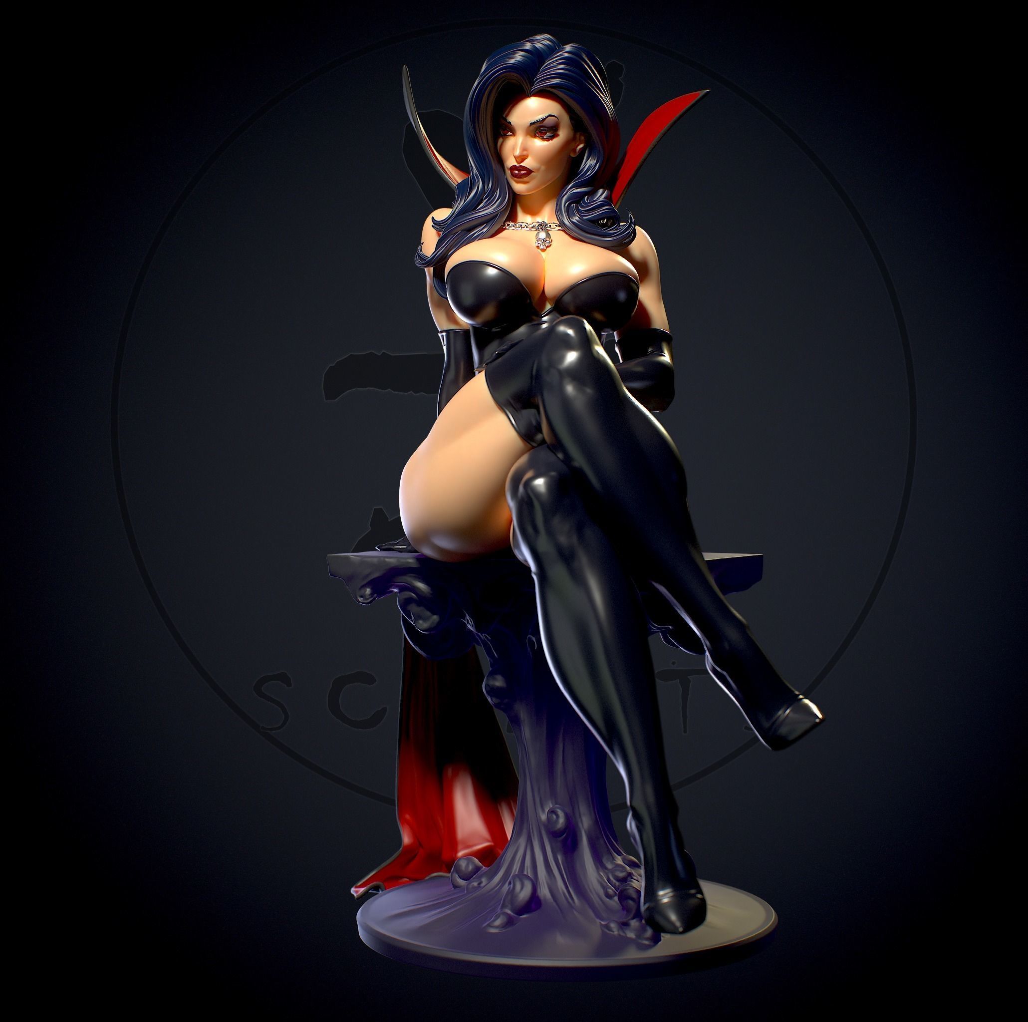 The Dark Queen with NSFW  3D print model_6