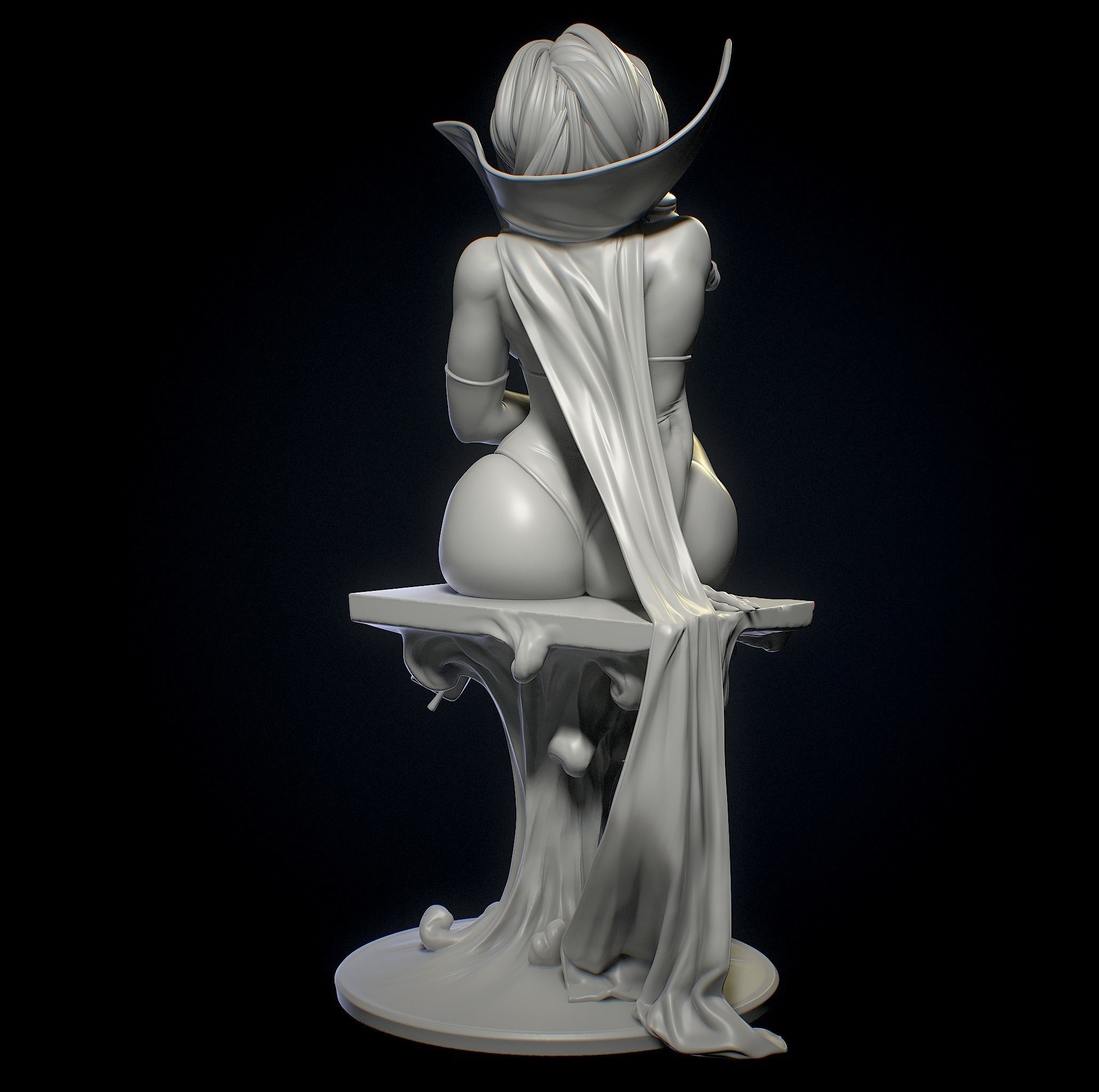 The Dark Queen with NSFW  3D print model_14