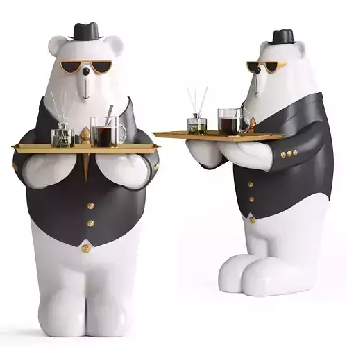 Sculpture Modern Bear Polar 3D model
