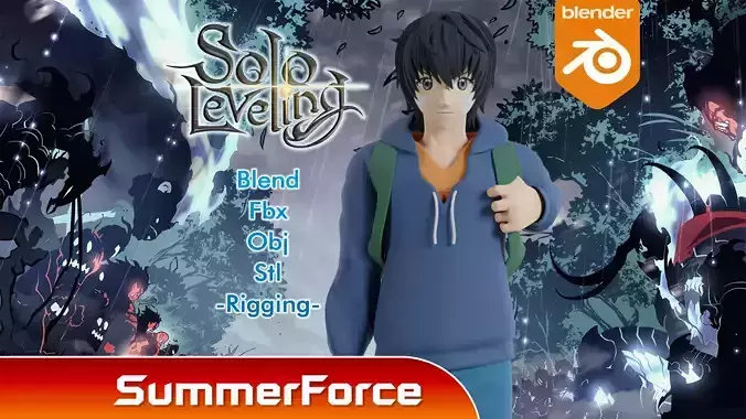 Sung Jin Woo - Solo leveling 3D model