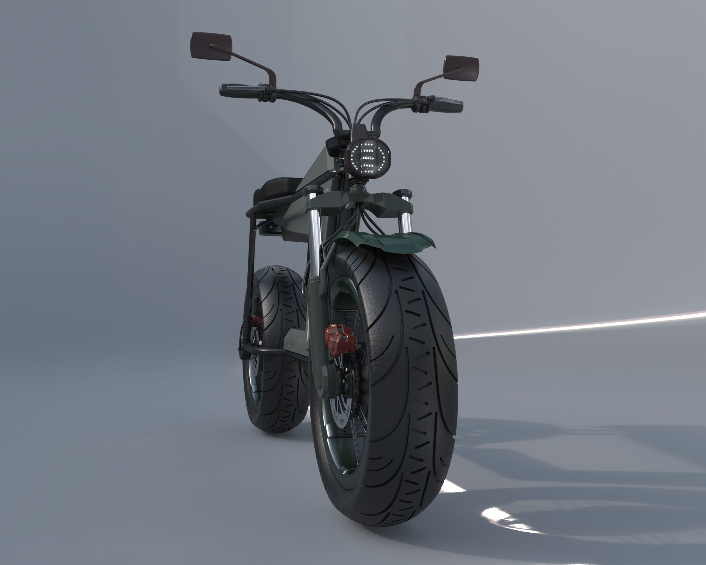Electric Motorcycle 3D model_17