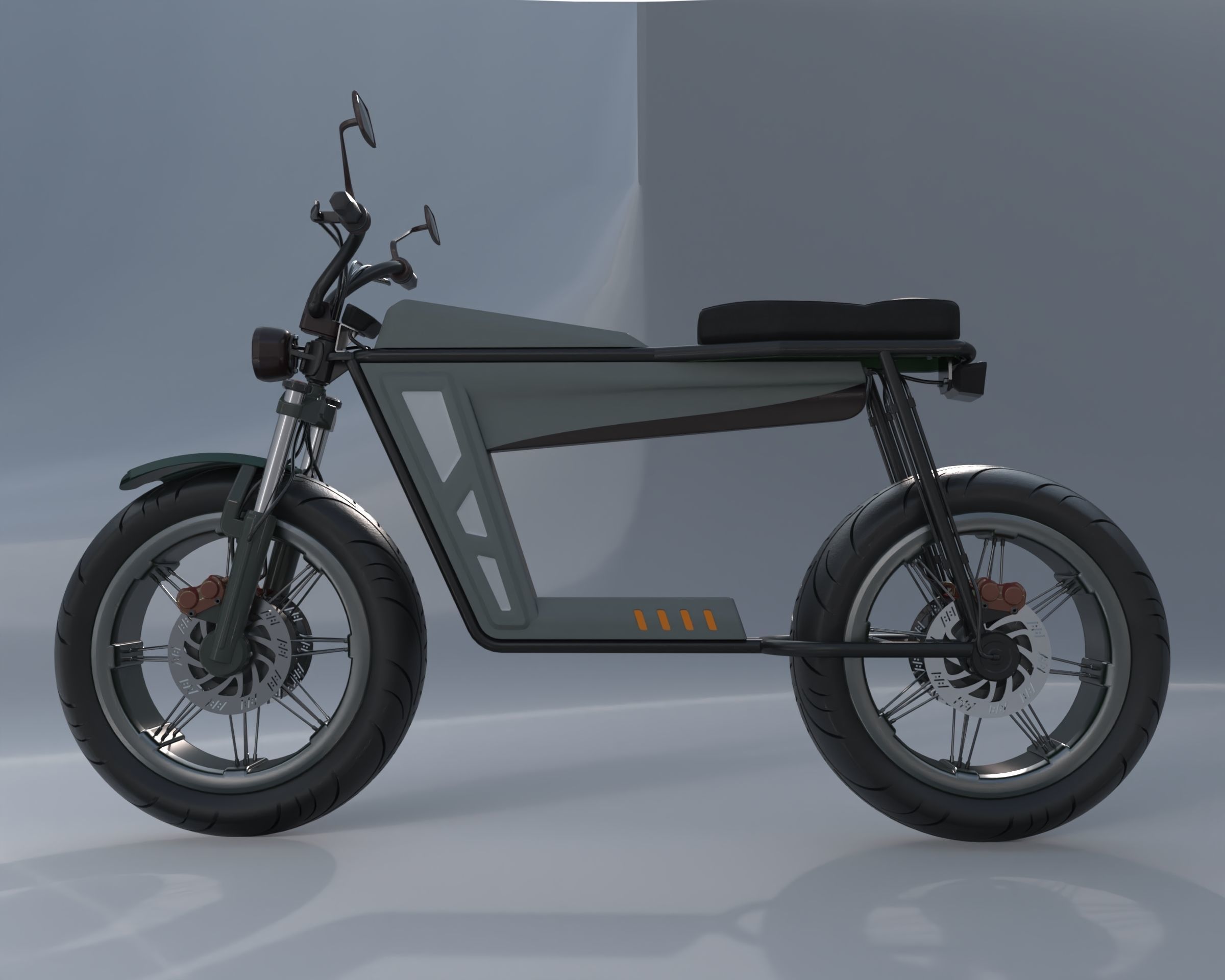 Electric Motorcycle 3D model_18