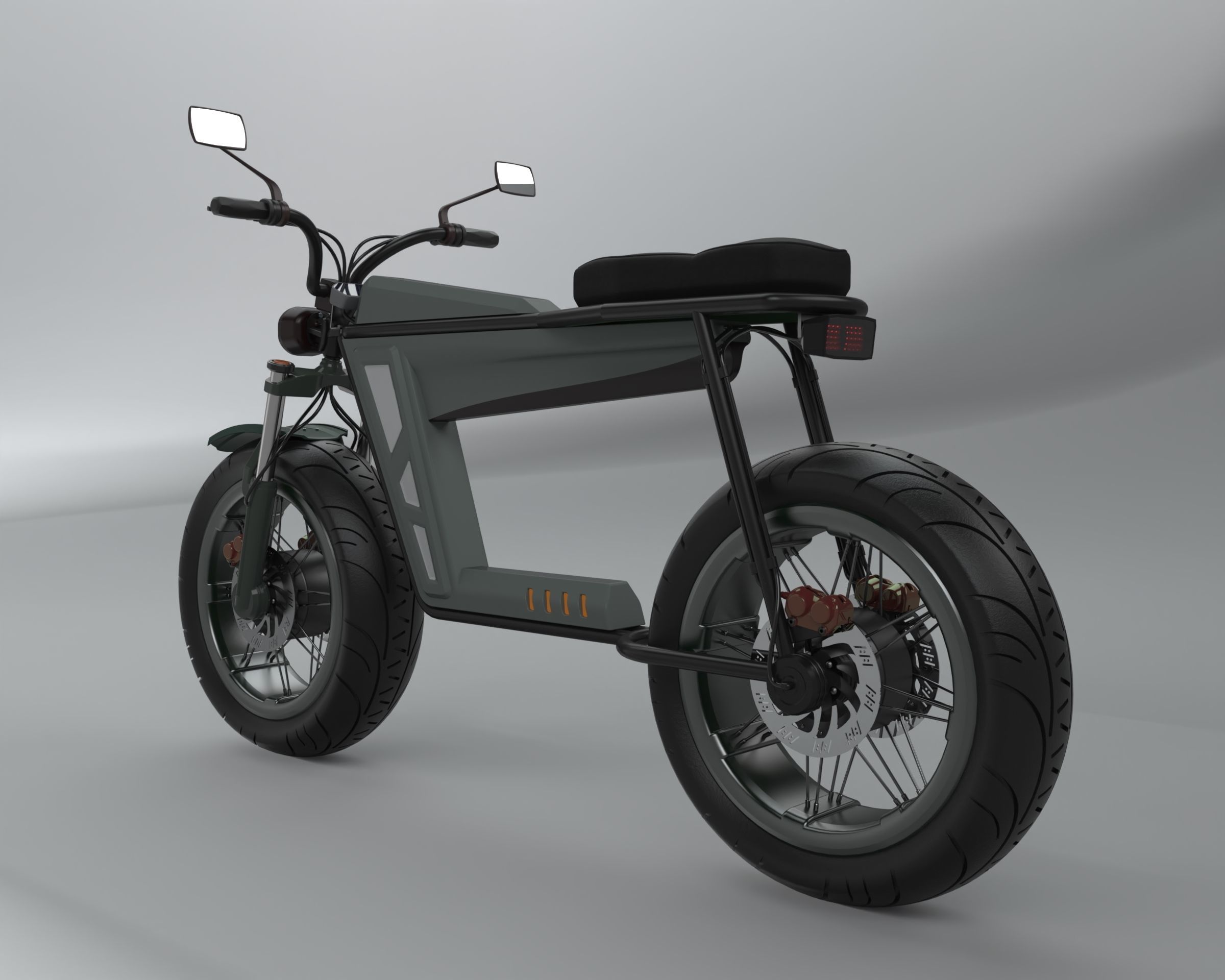 Electric Motorcycle 3D model_30