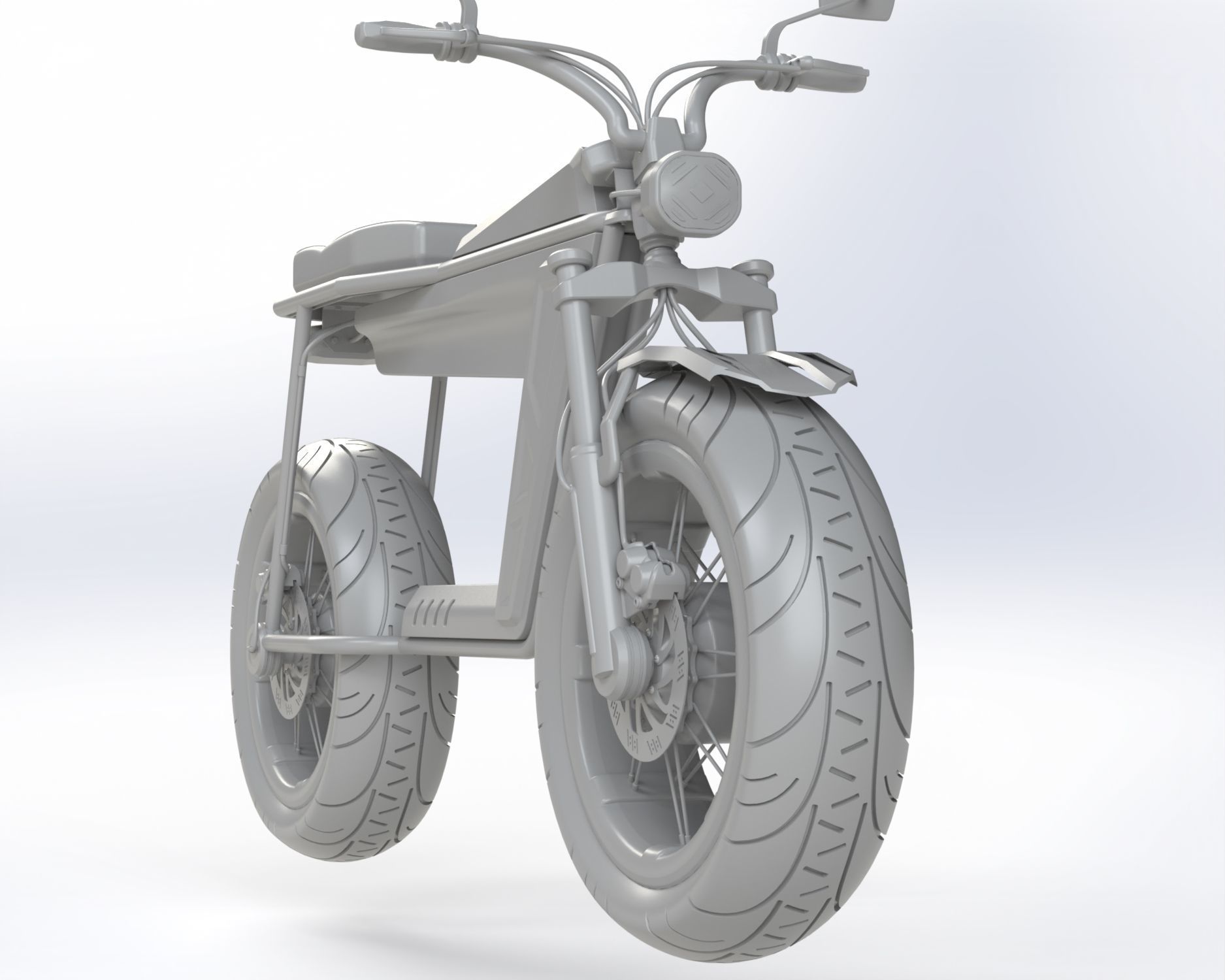 Electric Motorcycle 3D model_26