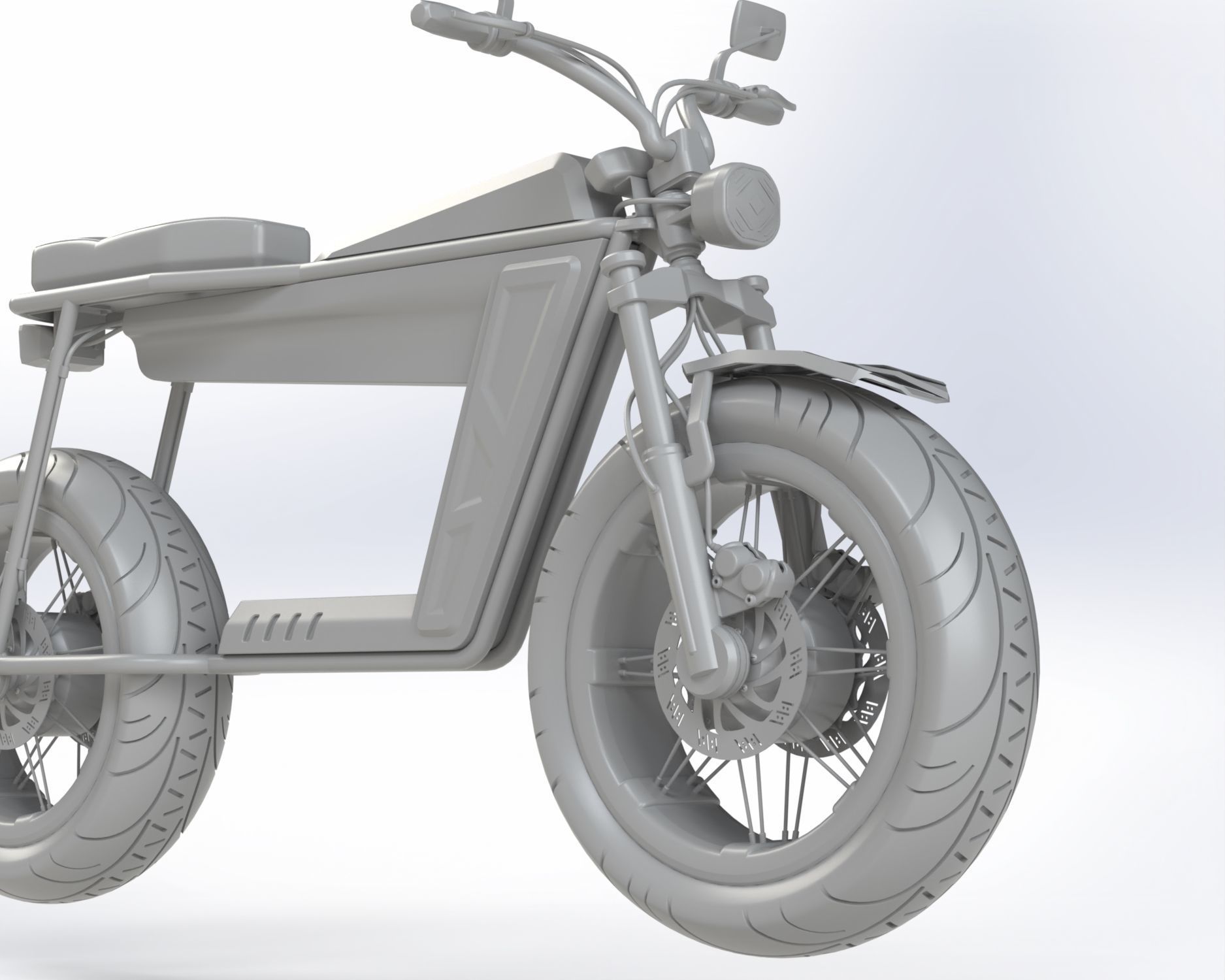 Electric Motorcycle 3D model_27
