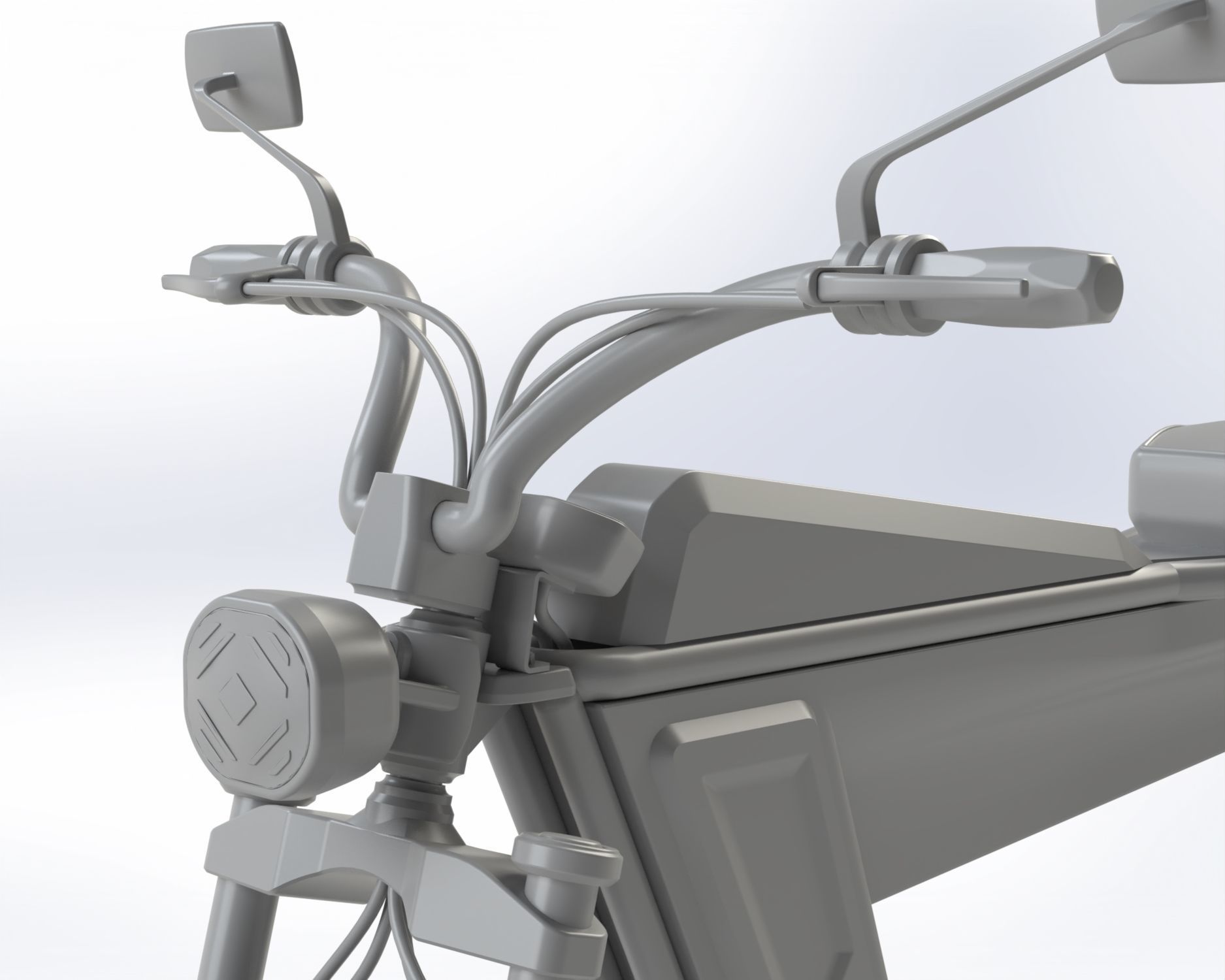 Electric Motorcycle 3D model_25