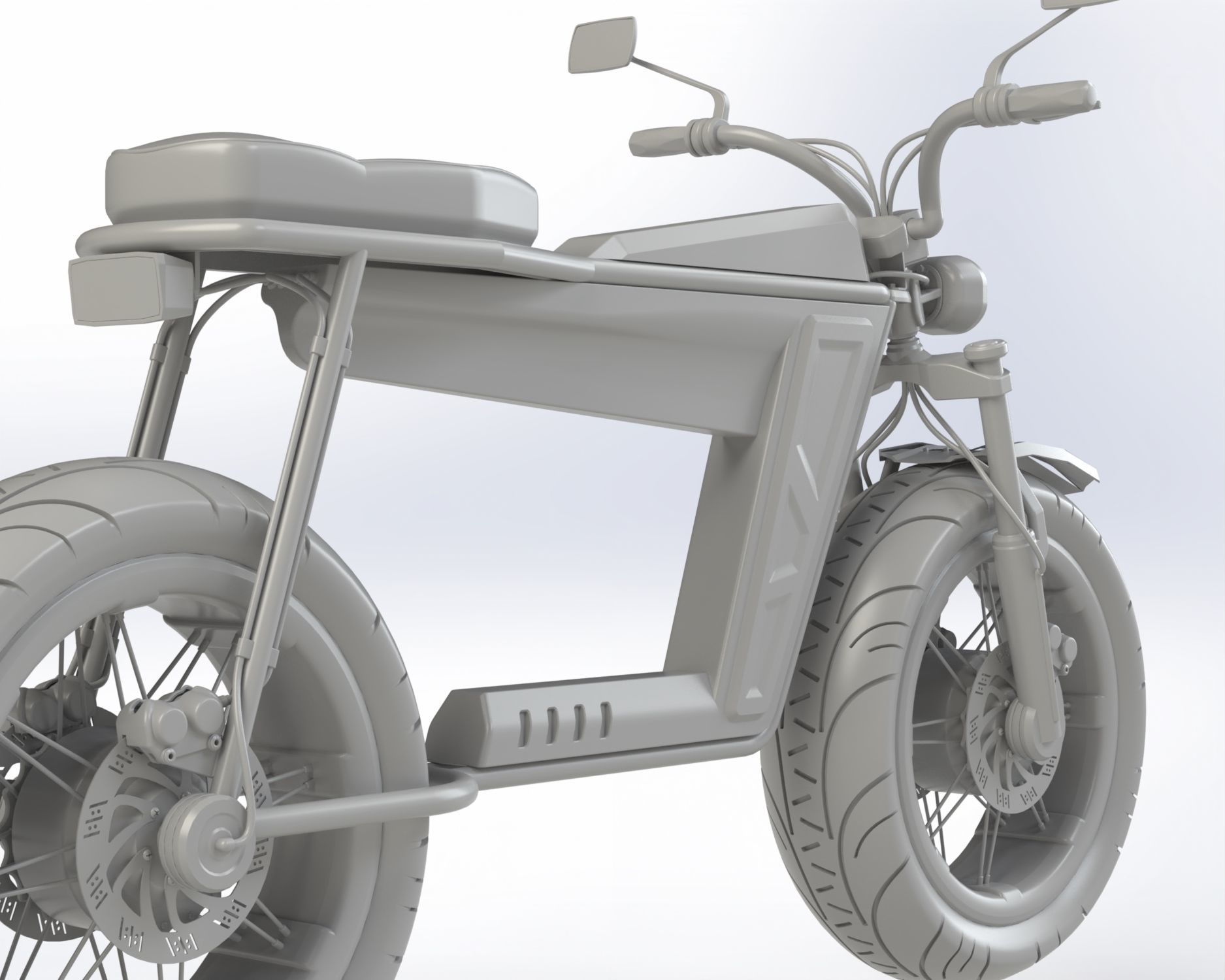 Electric Motorcycle 3D model_28