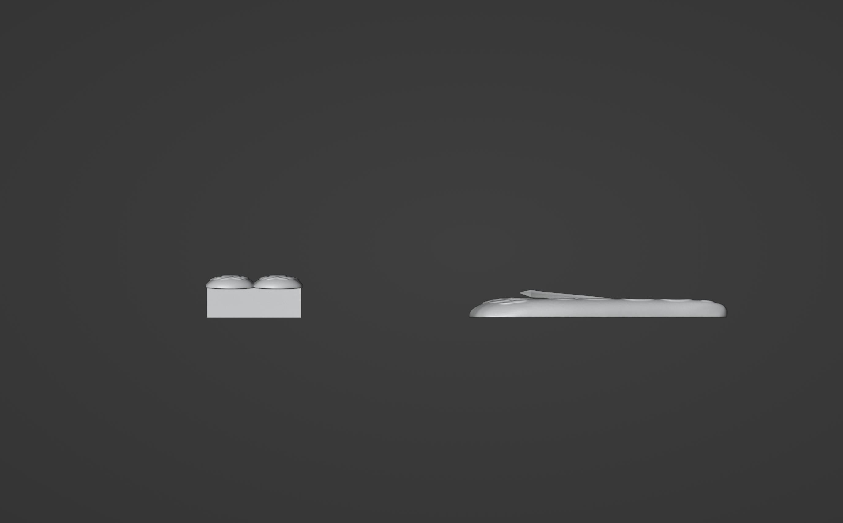 Santa Clause Belt Buckle 3D print model_7