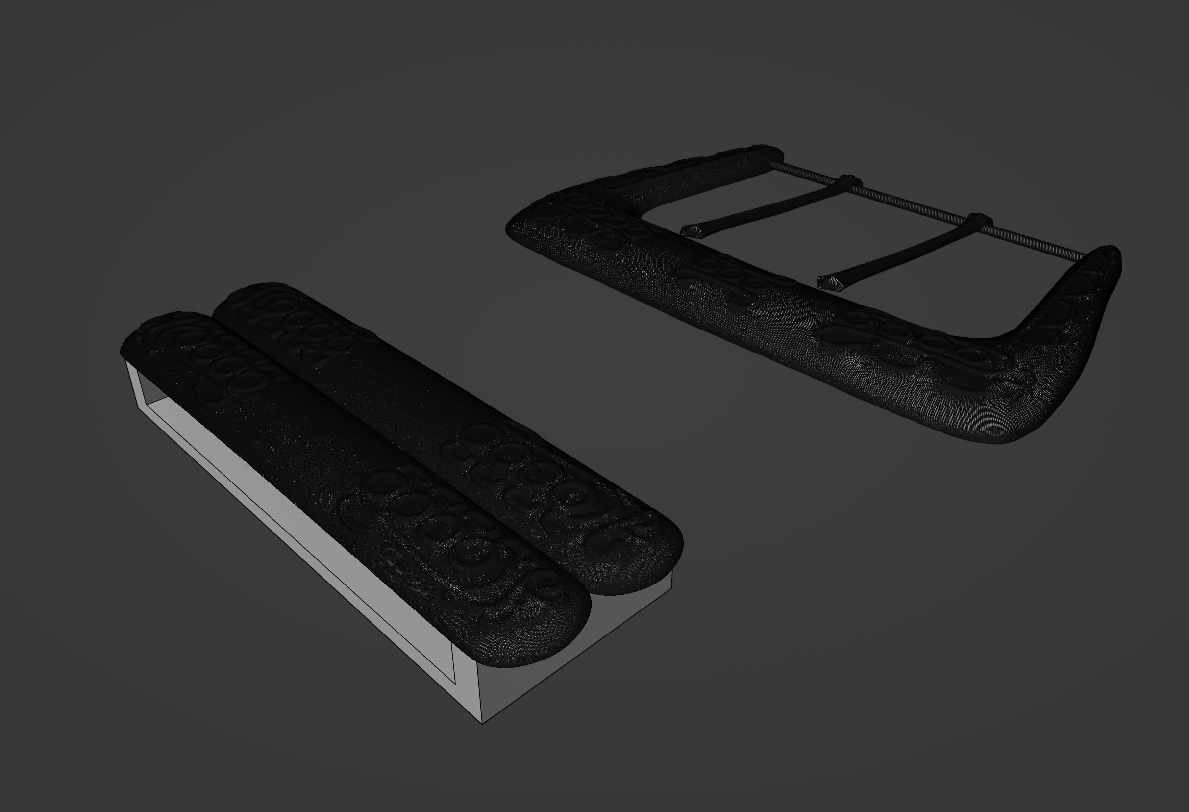 Santa Clause Belt Buckle 3D print model_9