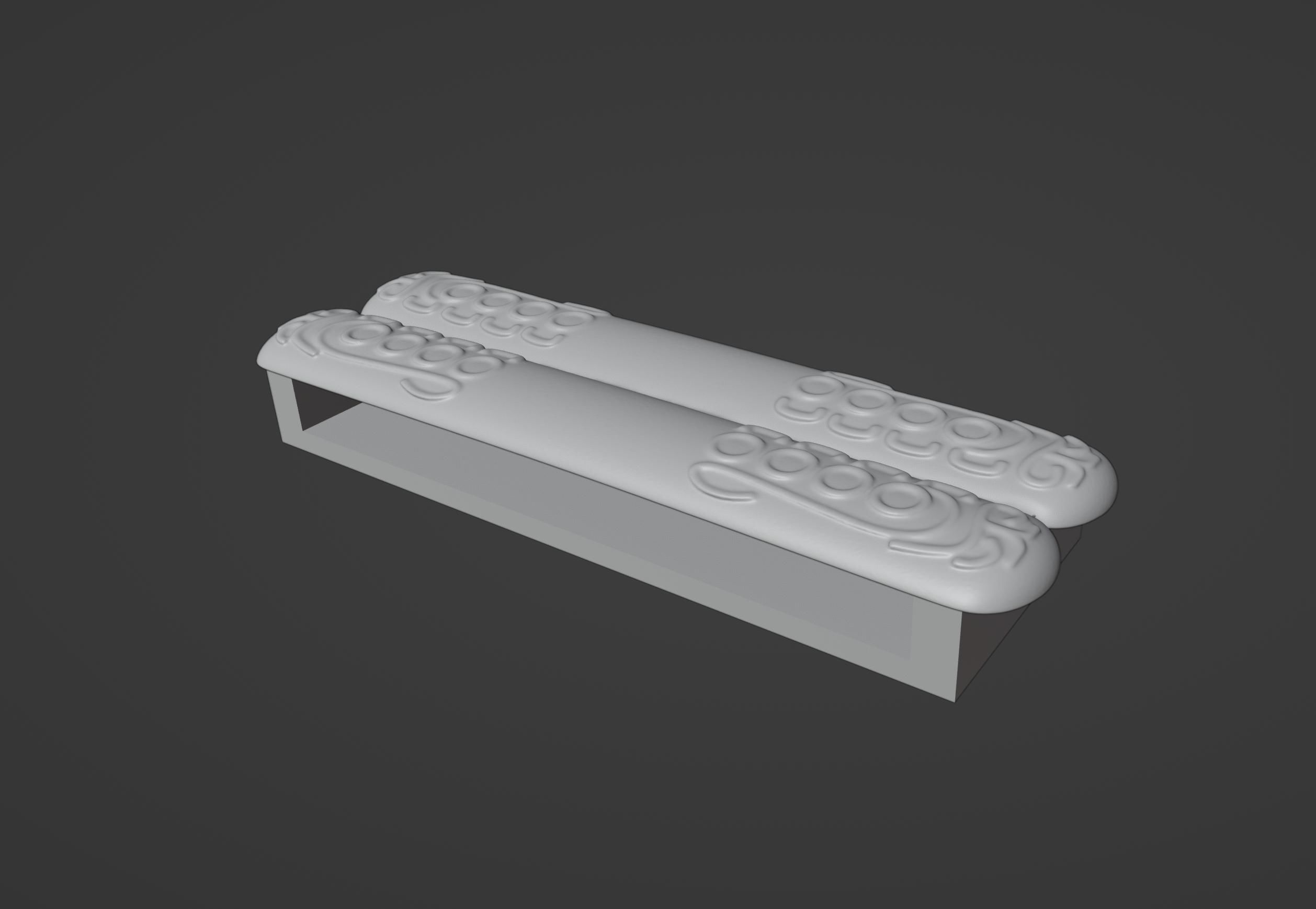 Santa Clause Belt Buckle 3D print model_4