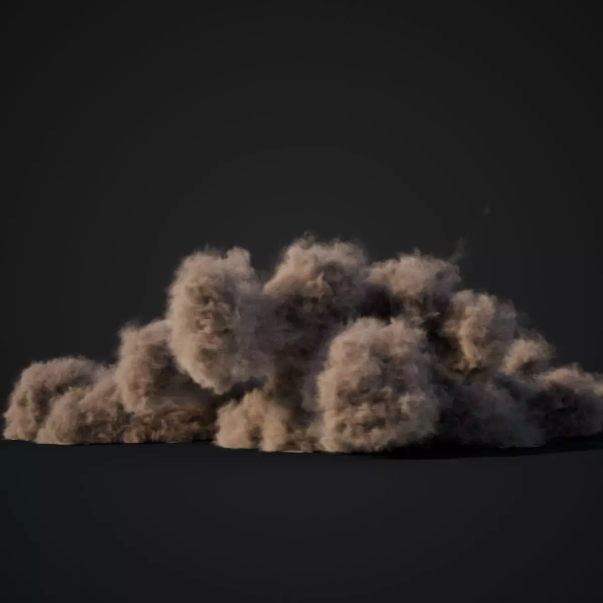 VDB Animated Dust Explosion 7 3D model_0