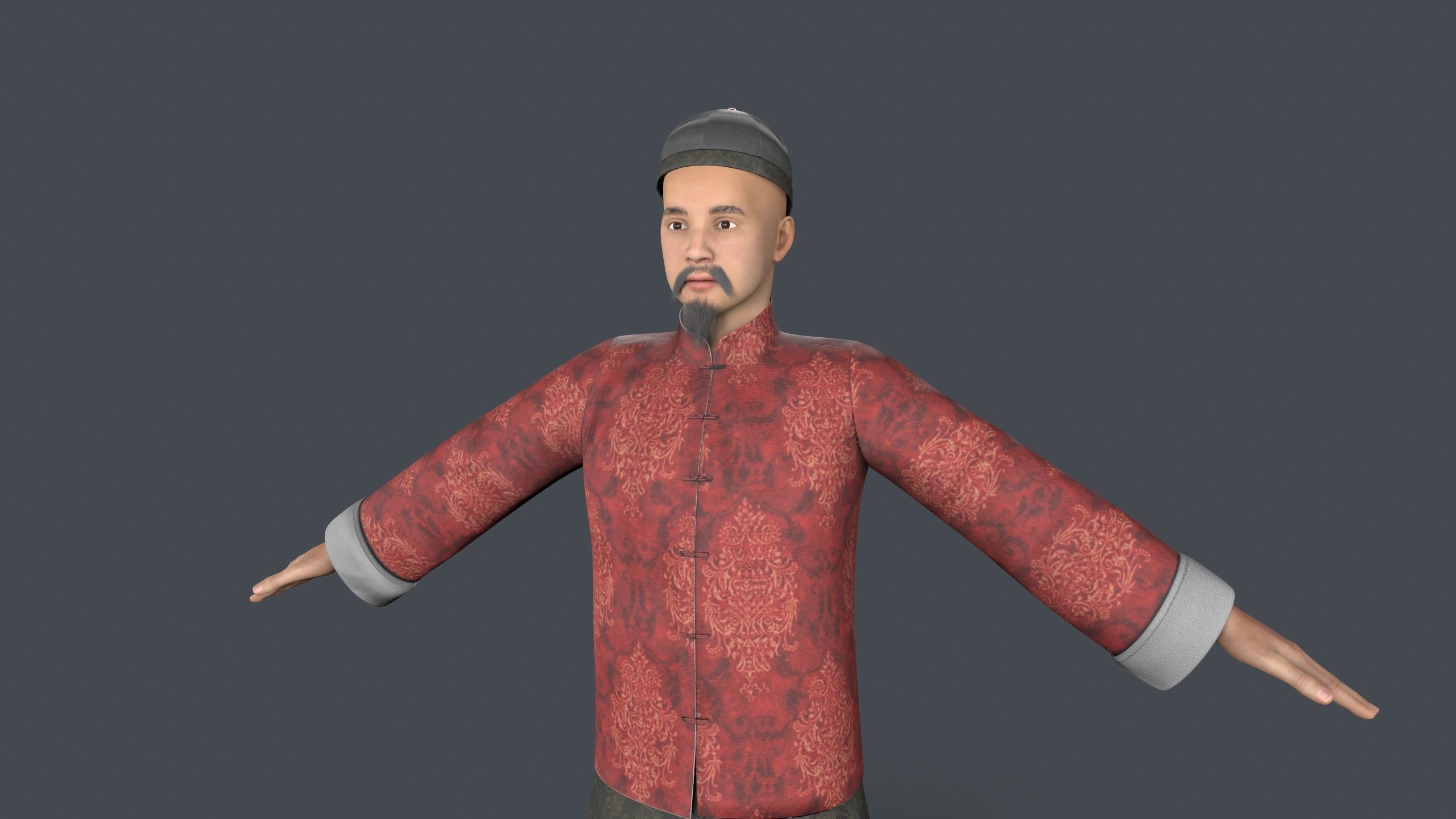 man avatar Low-poly 3D model_4