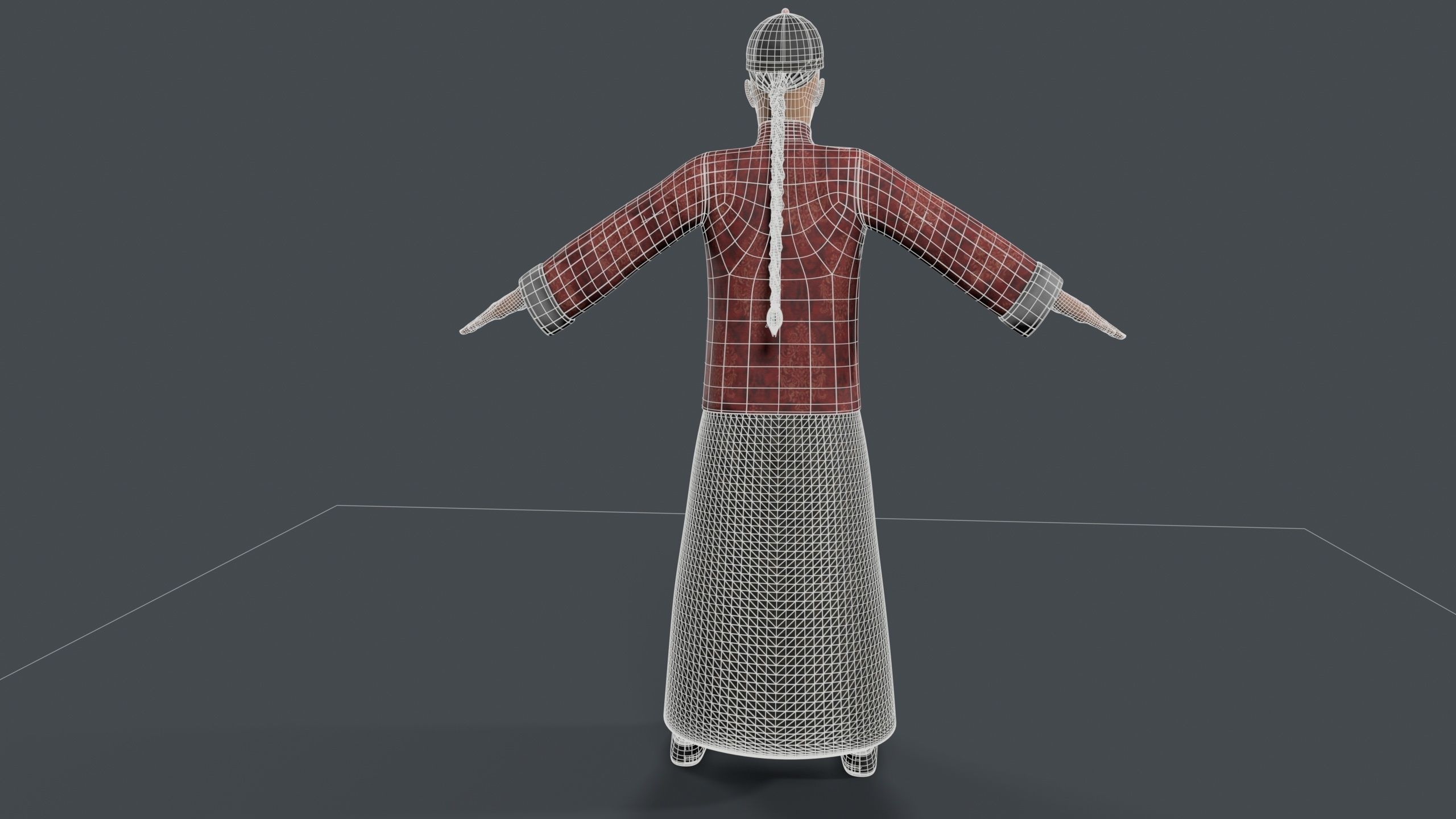 man avatar Low-poly 3D model_7