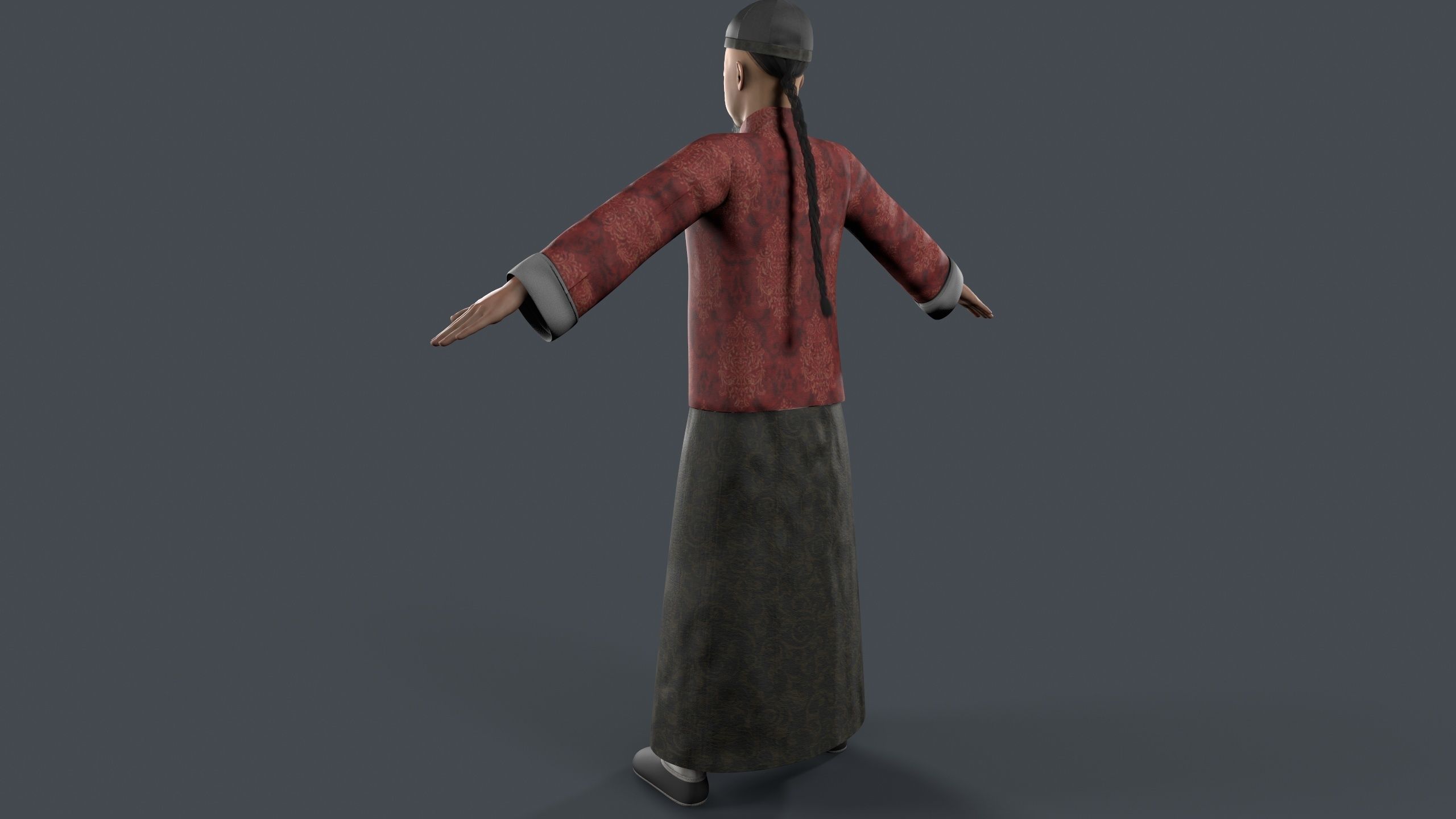 man avatar Low-poly 3D model_2