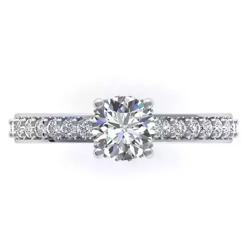 Solitaire Women Diamond Engagement Ring R18