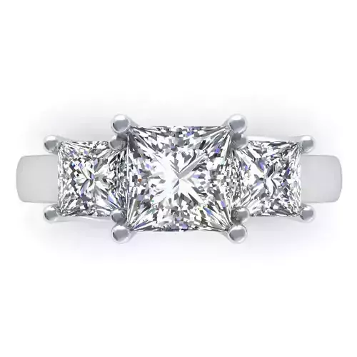 Three-stone Diamond Fashion Ring 