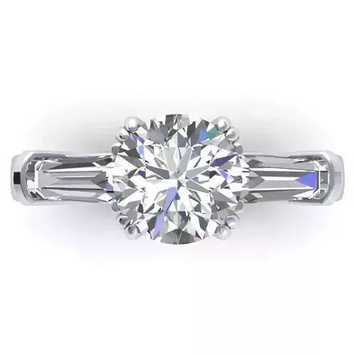 Women Solitaire Diamond Ring R24
