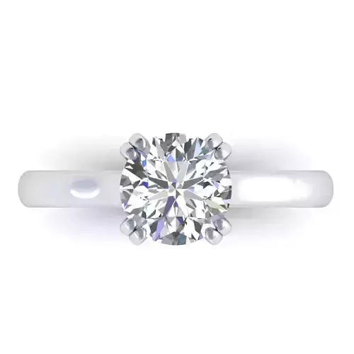 Solitaire Diamond Engagement Ring
