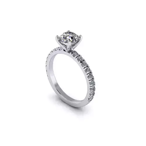 Solitaire Women Diamond Wedding Ring R1