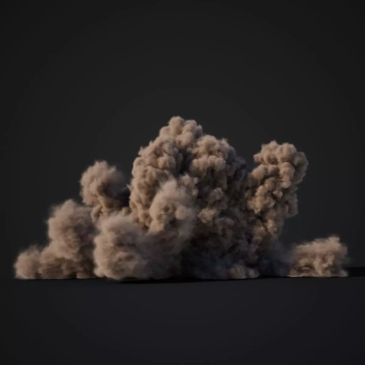 VDB Animated Dust Explosion 6 3D model_0