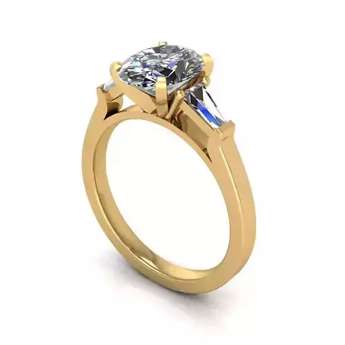 Three-stone Diamond Engagement Ring R2