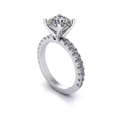 Solitaire Women Engagement Diamond Ring