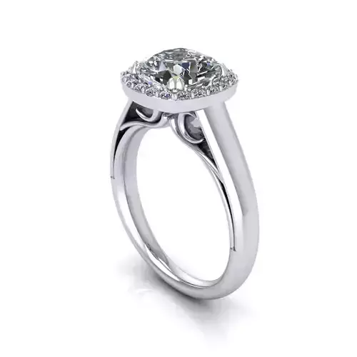 Side Stone Diamond Ring R3