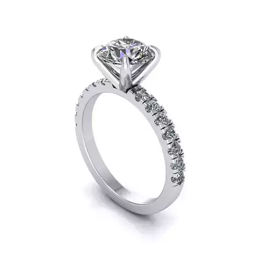 Solitaire Diamond Wedding Ring