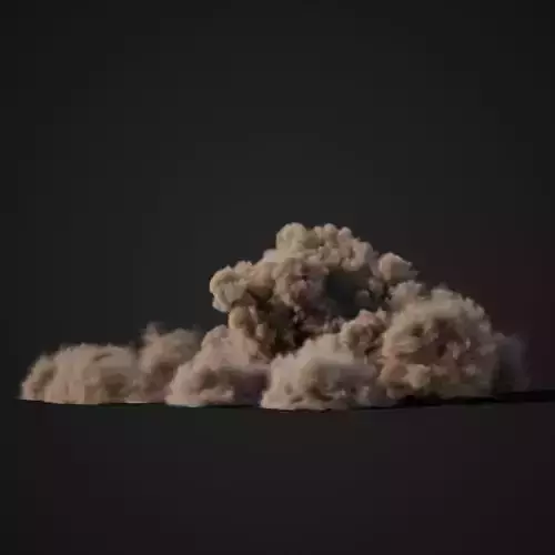 VDB Animated Dust Explosion 5 3D model