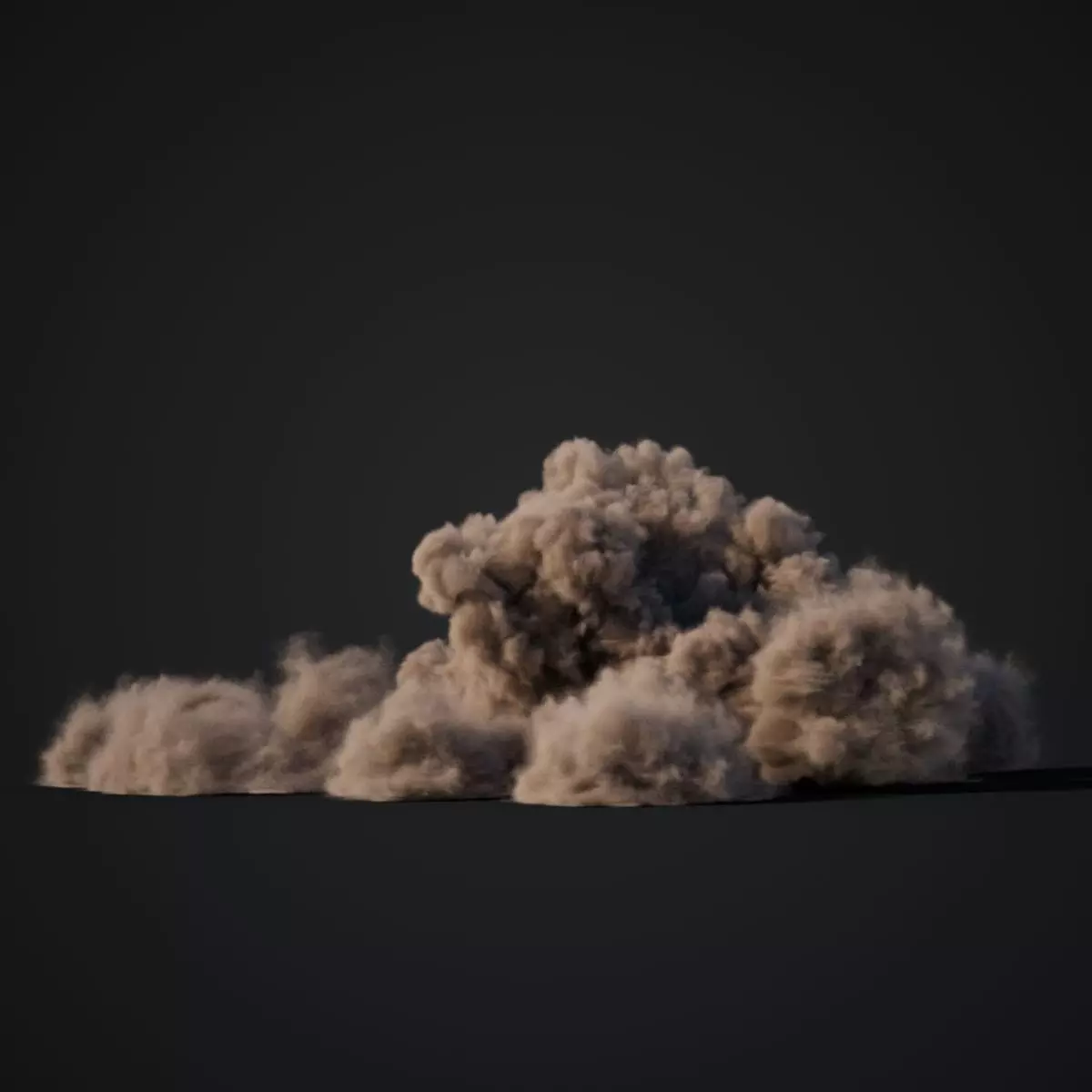 VDB Animated Dust Explosion 5 3D model_0